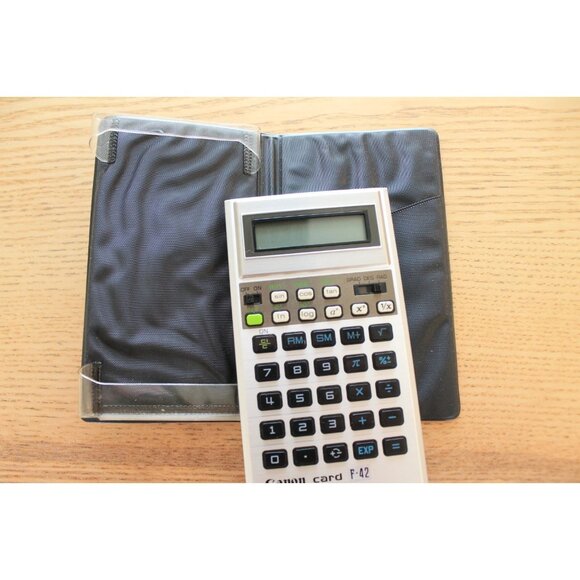 Canon F-42 Scientific Statistical Calculator Taschenrechner Vintage RAR -WORKS - Picture 3 of 11